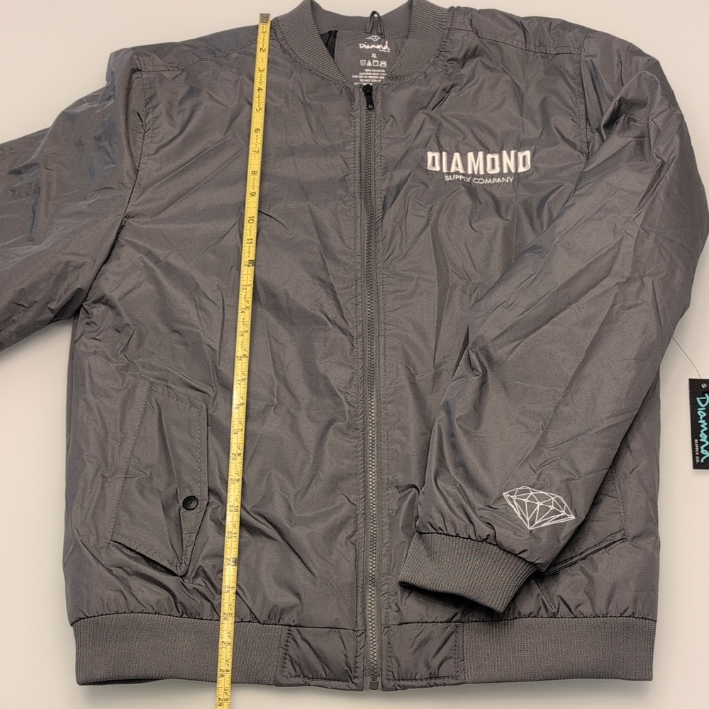 Diamond Supply Co. Charcoal Bomber Jacket - Picture 5 of 10
